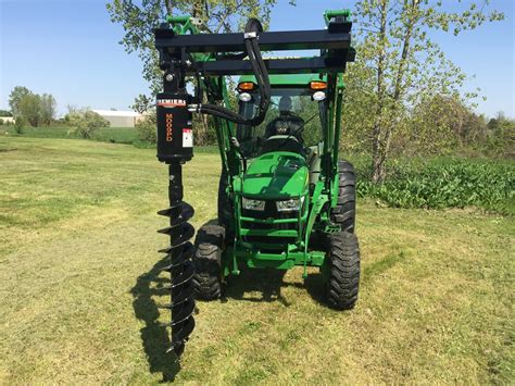 tractor mounted post hole auger